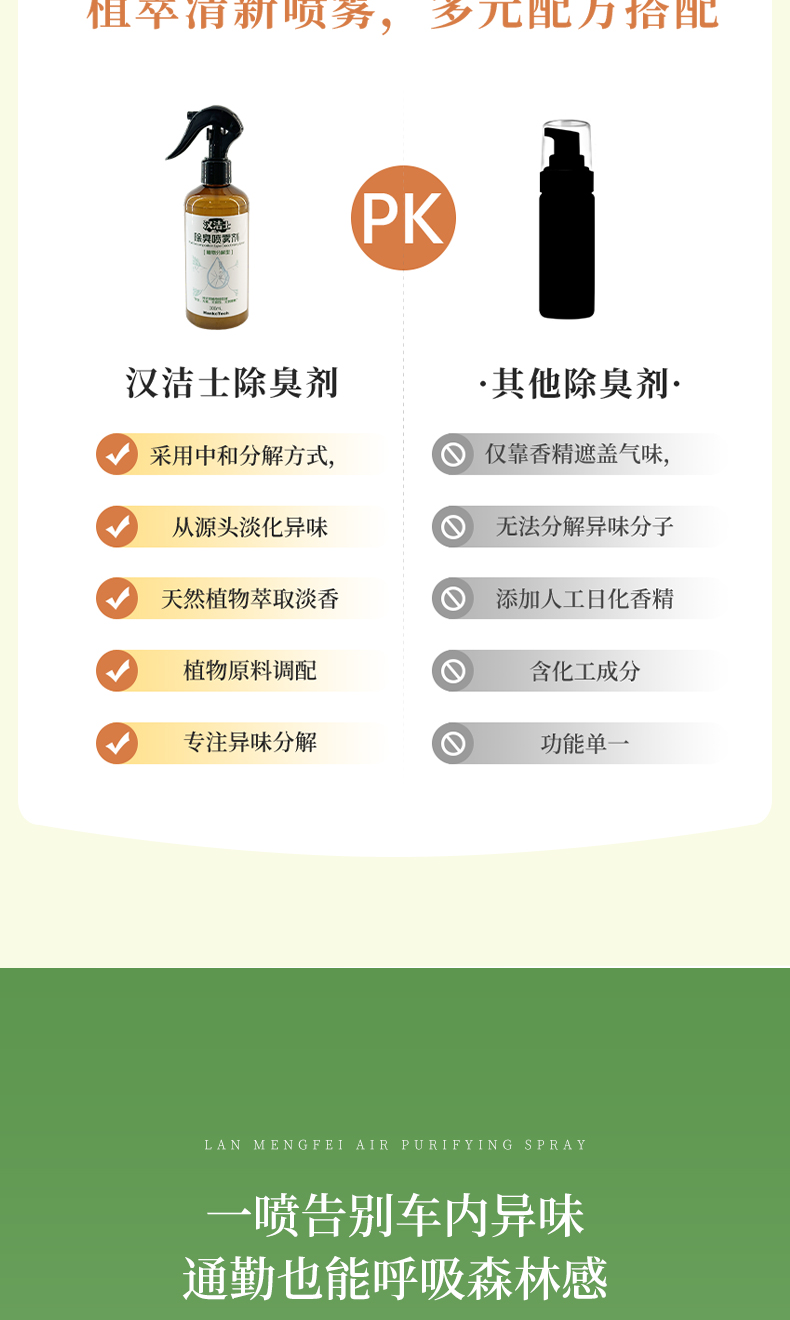 植萃植物除臭剂